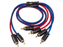 Межблочный кабель Kicx Headshot RCA-24-075-SS  0.75м - 2
